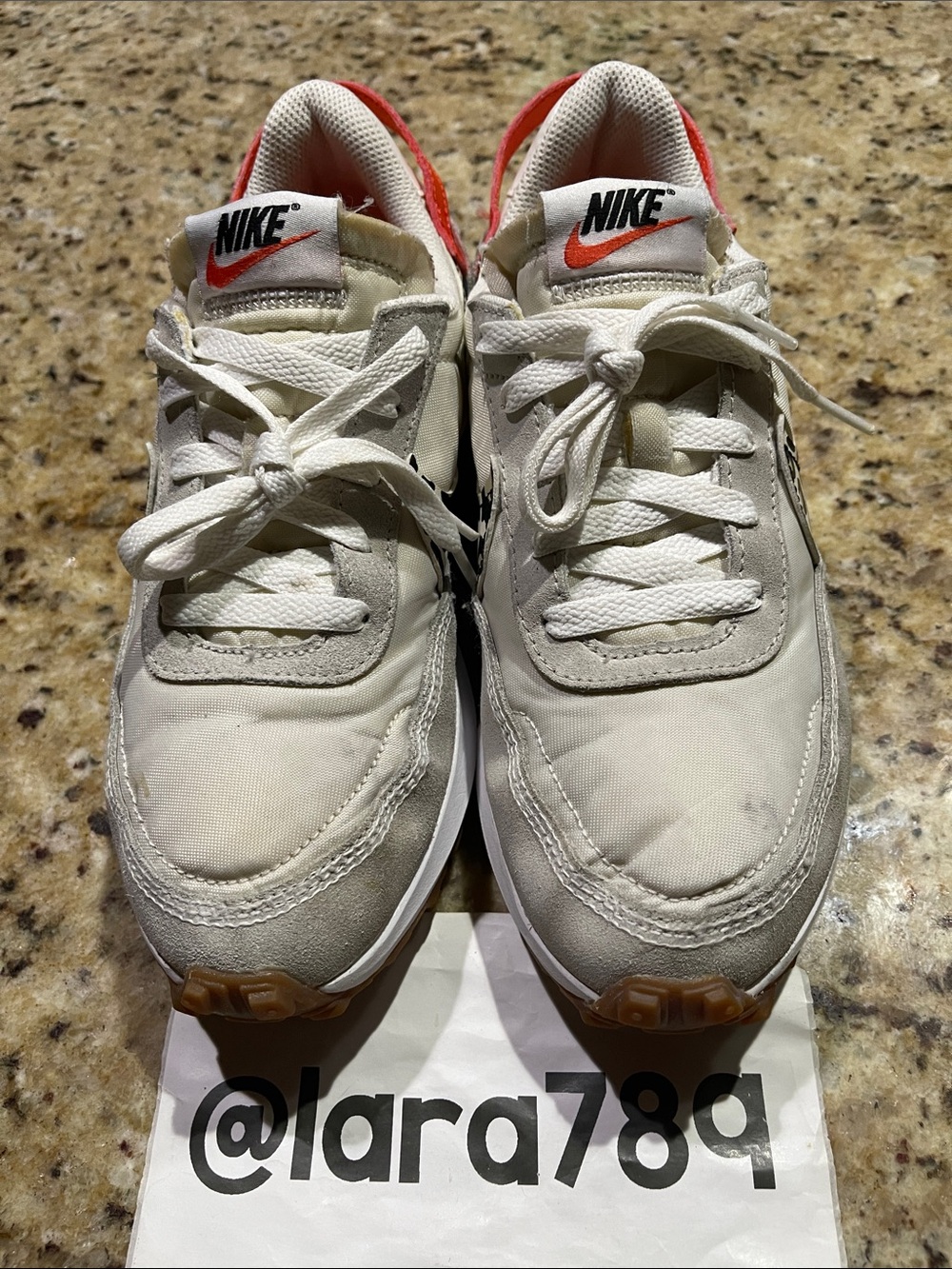 Nike Waffle Debut ‘White Team Orange Leopard’